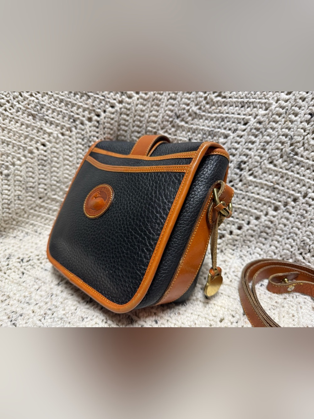 Vintage Dooney & Bourke Square Equestrian Flap Bag - Picture 9 of 11